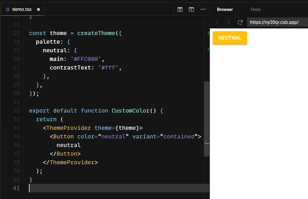 ทำ Palette สีให้กับหน้าเว็บ React ด้วย MUI BorntoDev เริ่มต้นเรียน